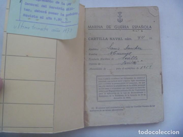 Militaria: MARINA DE GUERRA ESPA&Ntilde;OLA : CARTILLA NAVAL DE MARINERO DE HUELVA. SEVILLA, 1957
