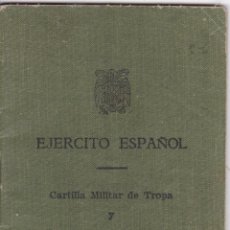 Militaria: EJERCITO ESPAÑOL – CARTILLA MILITAR DE TROPA Y LIBRETA DE MOVILIZACIÓN – 1958