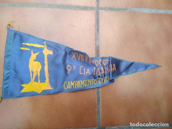 Military Antiques: Banderin XVII Promocion 9 cia Infanteria campamento el robledo