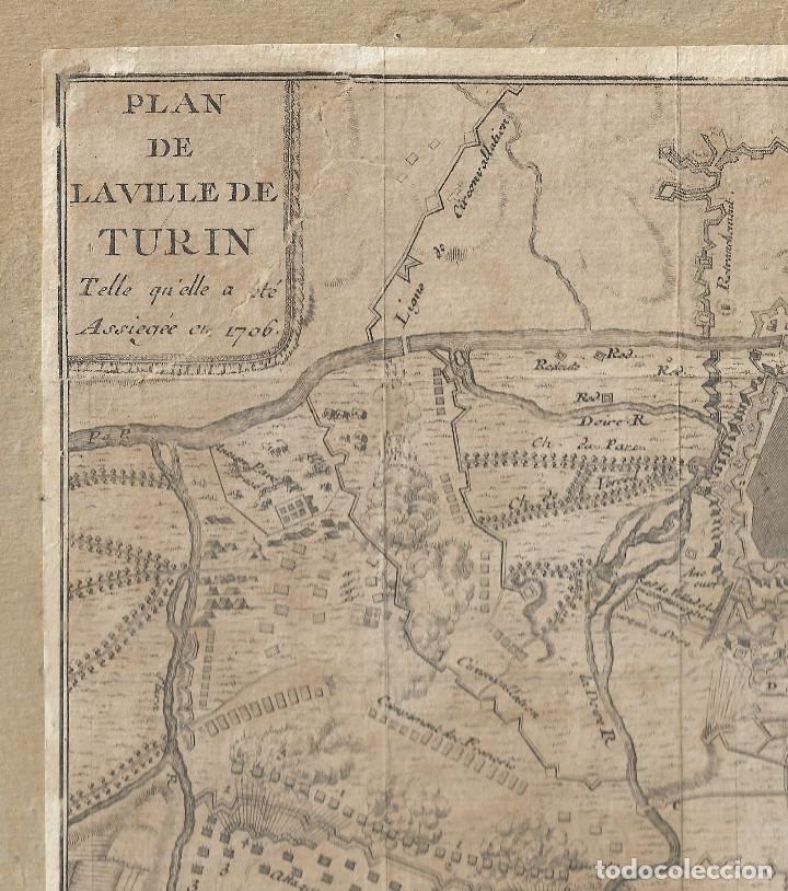 Militaria: Plan de la Ville de Turin, Telle qu&acute;elle a et&eacute; assieg&eacute;e en 1706