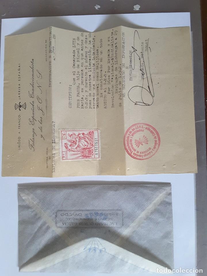 Militaria: Sobre Falange - Foto 2