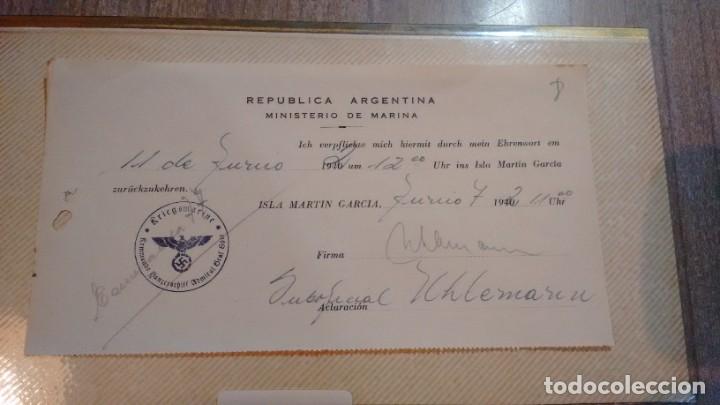 Militaria: GRAF SPEE - DOCUMENTO