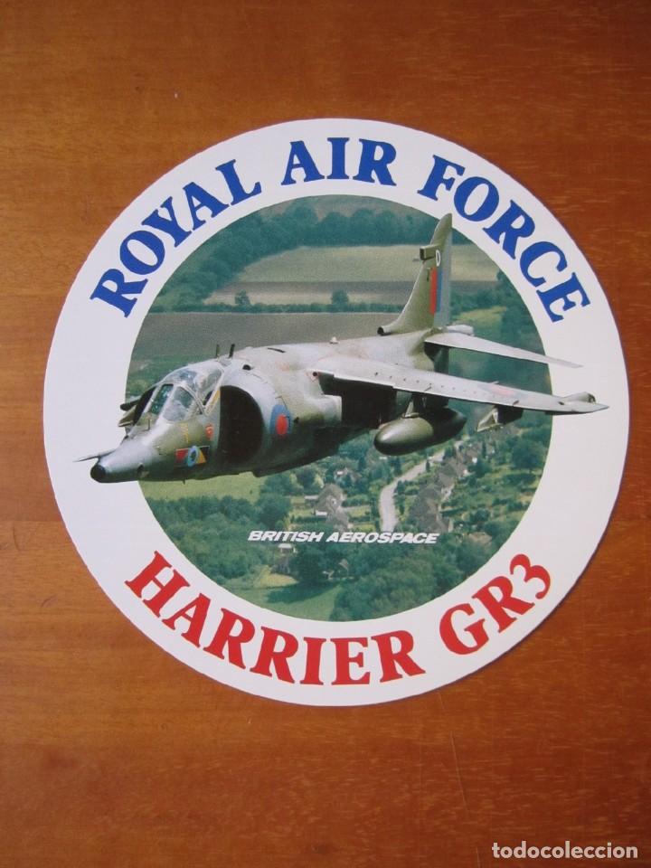 Militaria: Pegatina Militar Royal Air Force Harrier GR3
