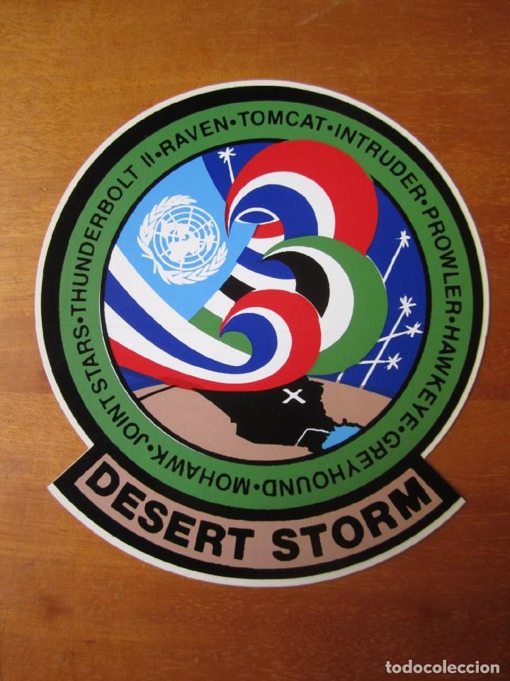 Militaria: Pegatina Militar Desert Storm Fuerza Conjunta (Raven, Tomcat, Thunderbolt, etc.)