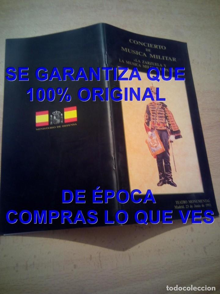 Military Antiques: LA ZARZUELA Y LA MUSICA MILITAR ESPA&Ntilde;OLA CONCIERTO 1993 NOTAS ANTONIO MENA CALVO CM0