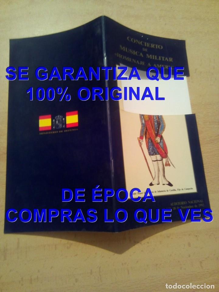 Militaria: MUSICA MILITAR HOMENAJE A AMERICA 1992 NOTAS RICARDO FERNANDEZ DE LA TORRE PROGRAMA CM0