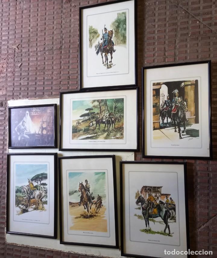 Militaria: L&aacute;minas militares caballer&iacute;a
