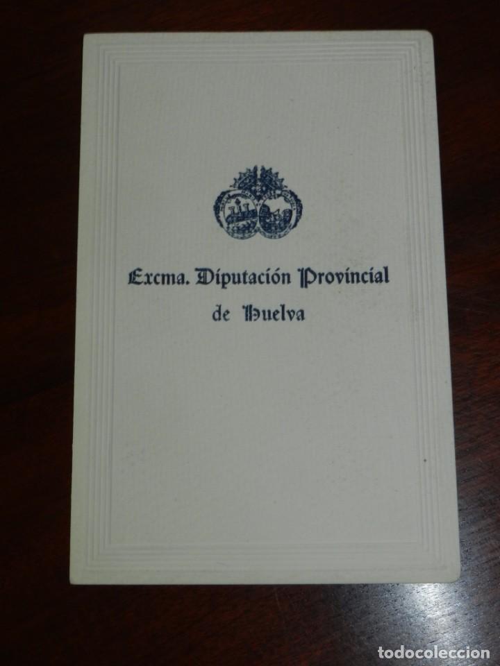 Militaria: MINUTA DE LA DIPUTACION PROVINCIAL DE HUELVA, LA RABIDA 5 DE OCTUBRE DE 1947, MIDE 16 X 11 CMS.