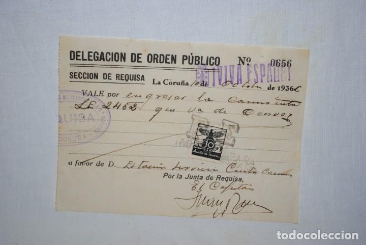 Militaria: DELEGACION DE ORDEN PUBLICO 1936