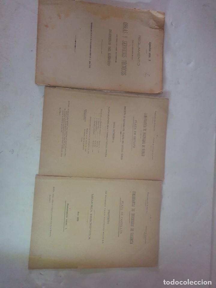 Militaria: REGLAMENTO OBRAS Y SERVICIOS 1906 INGENIEROS DEL EJERCITO - Foto 3