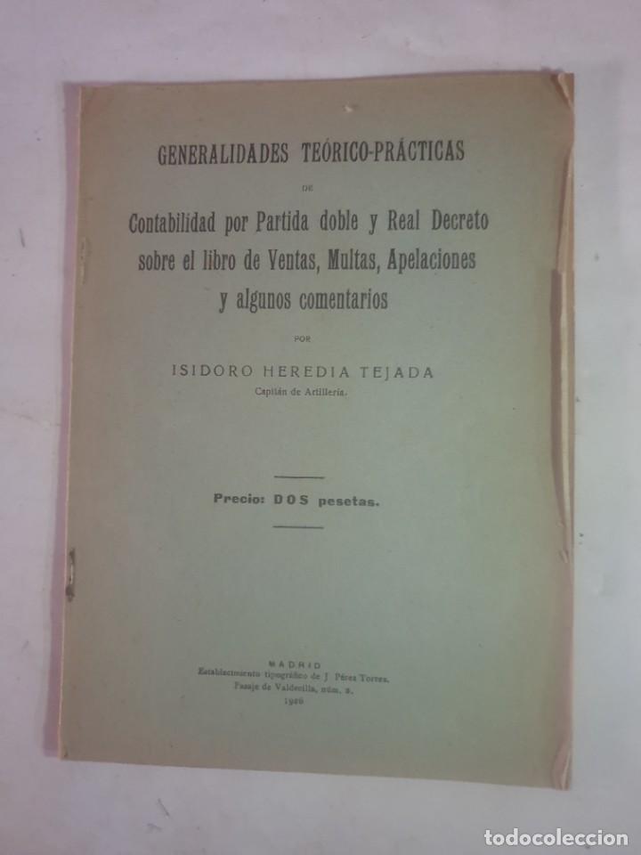 Militaria: GENERALIDADES TEORICO PRACTICAS 1926 - Foto 1
