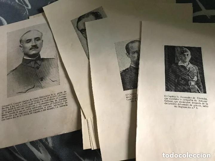 Military Antiques: LOTE ANTIGUAS L&Aacute;MINAS MILITARES ALZAMIENTO SEVILLA GUERRA CIVIL ESPA&Ntilde;OLA