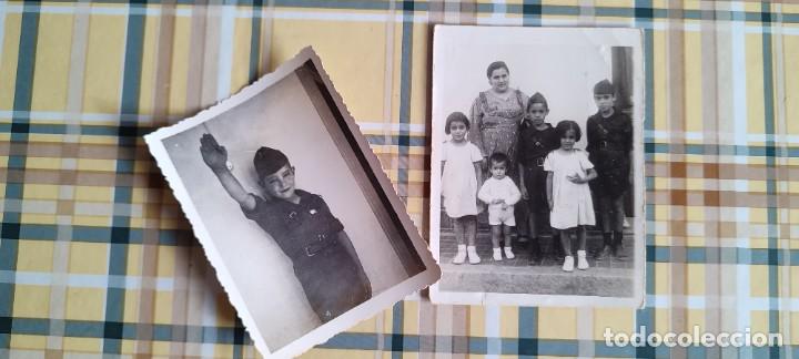 Militaria: Lote fotos ni&ntilde;os guerra civil