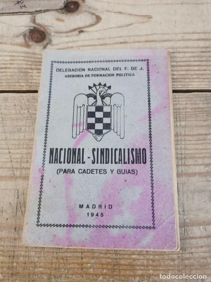 Military Antiques: NACIONAL-SINDICALISMO PARA CADETES Y GUIAS - DELEGACION NACIONAL DE F.DE.J. (1945)
