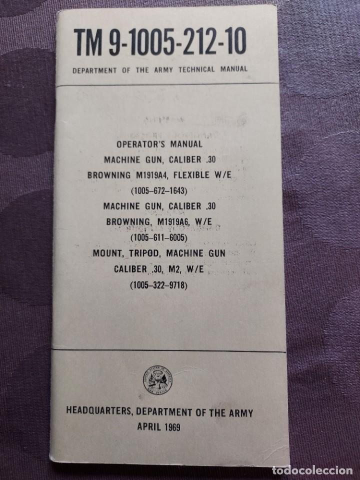 Military Antiques: Manual ametralladora Browning calibre 30