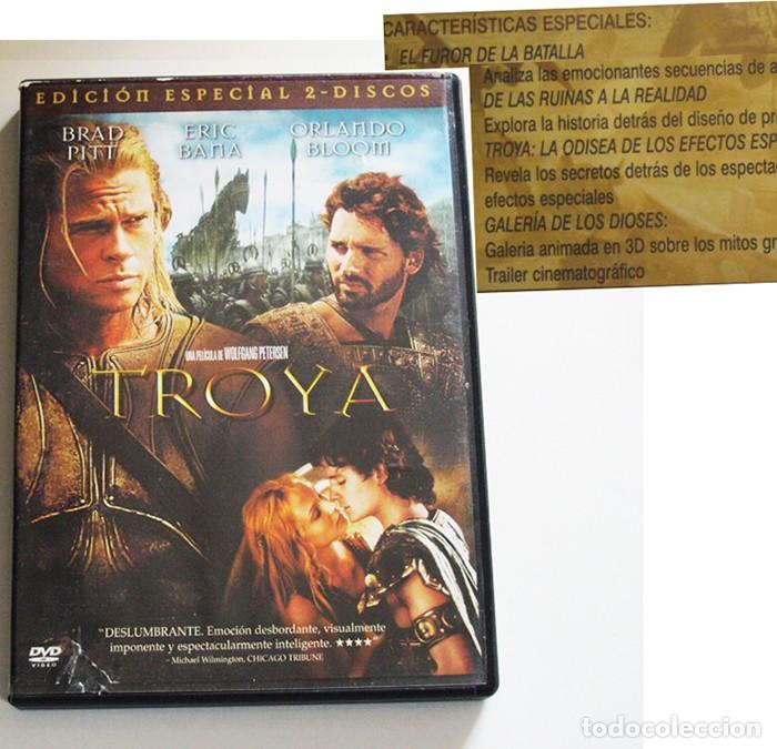 Militaria: TROYA DVD PEL&Iacute;CULA BATALLA LEYENDA BRAD PITT BANA KRUGER BLOOM O'TOOLE GRECIA GUERRA EJ&Eacute;RCITO B&Eacute;LICA