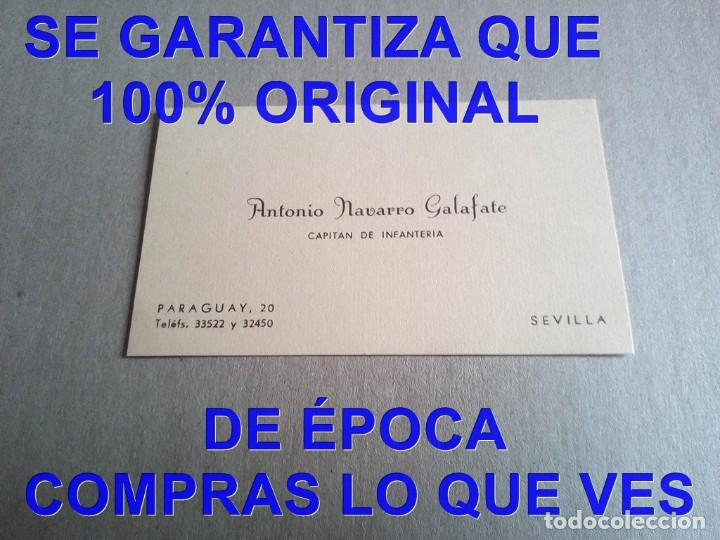 Militaria: CAPITAN DE INFANTERIA TARJETA DE VISITA F04