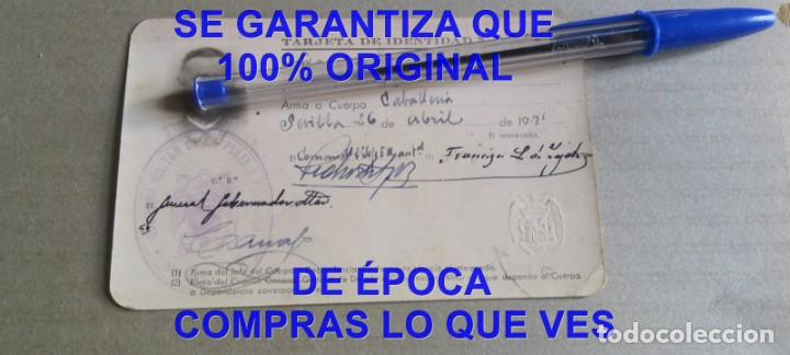 Militaria: CORONEL FRANCISCO LERDO DE TEJADA TARJETA DE IDENTIDAD CARNET 1941 F08