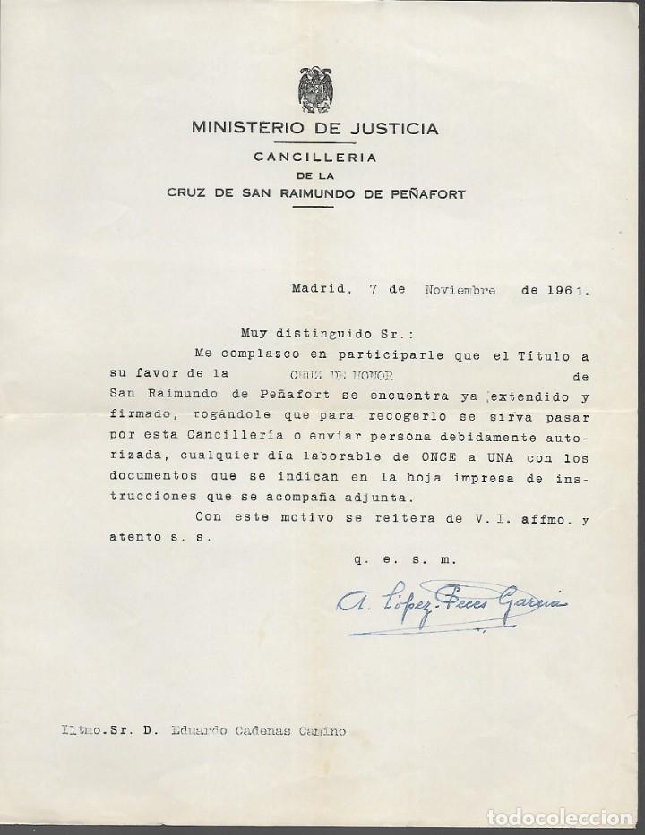 Militaria: MADRID.- MINISTERIO JUSTICIA.-CANCILLERIA- CRUZ DE SAN RAIMUNDO DE PE&Ntilde;AFORT-- VER FOTOS