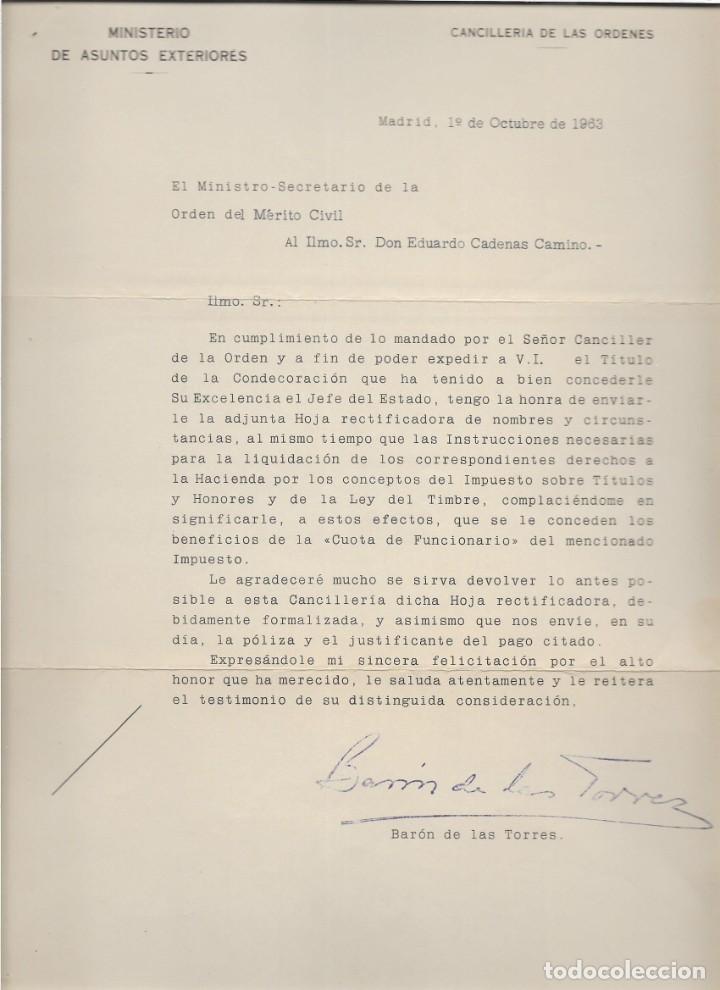 Militaria: MADRID.-MINISTERIO ASUNTOS EXTERIORES- CANCILLERIA ORDENES - VER FOTOS