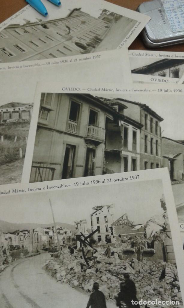 Militaria: OVIEDO 47 postales -foto diferentes ciudad martir e INVENCIBLE150