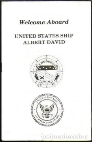 Militaria: WELCOME ABOARD FRAGATA USS ALBERT DAVID