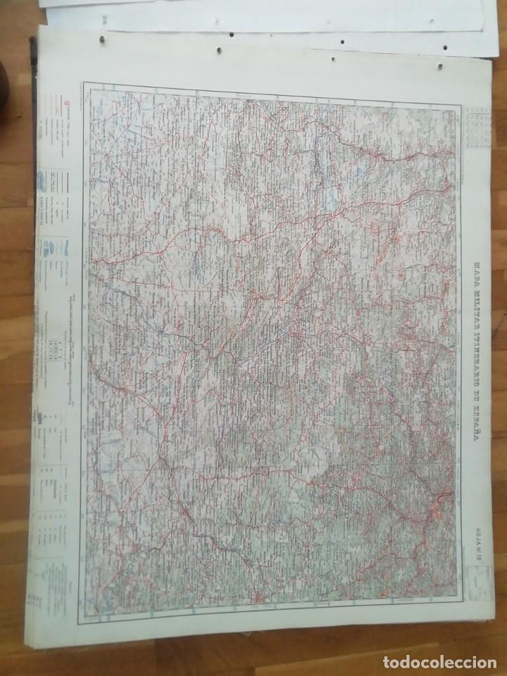 Militaria: Mapa militar itinerario de Espa&ntilde;a n&uacute;mero 15.Bilbao Reinosa. Mide 73 x58 cms