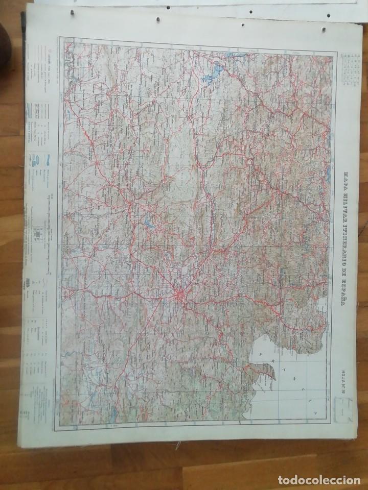 Militaria: Mapa militar itinerario de Espa&ntilde;a n&uacute;mero 16.Tafalla Pamplona.Mide 73 x58 cms
