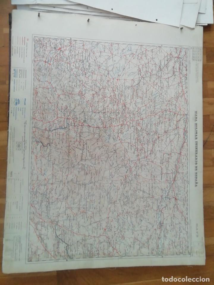 Militaria: Mapa militar itinerario de Espa&ntilde;a n&uacute;mero 35.Pe&ntilde;afiel Buitrago. Mide 73 x58 cms