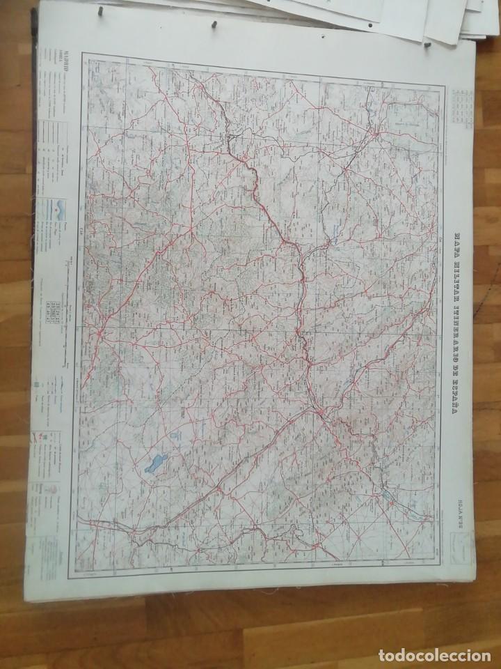 Militaria: Mapa militar itinerario de Espa&ntilde;a n&uacute;mero 36.Almazan Calatayud Mide 73 x58 cms