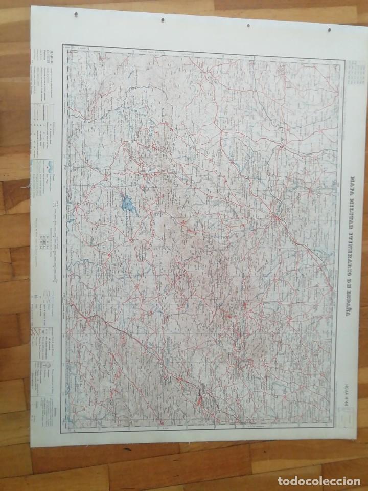 Militaria: Mapa militar itinerario de Espa&ntilde;a. N&uacute;mero. Ciudad Rodrigo Bejar. Mide en cms 57x73