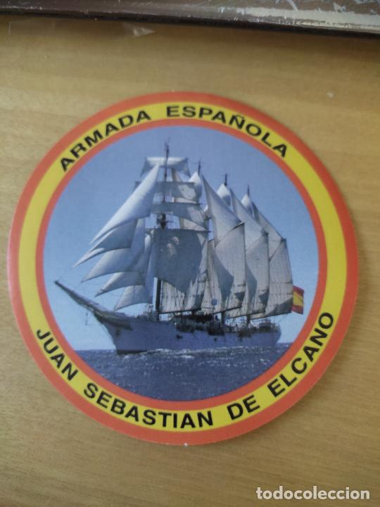 Militaria: ARMADA ESPA&Ntilde;OLA JUAN SEBASTIAN ELCANO PEGATINA ADHESIVO 10 CM * BUQUE ESCUELA ORIGINAL