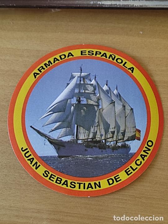 Militaria: ARMADA ESPA&Ntilde;OLA JUAN SEBASTIAN ELCANO PEGATINA ADHESIVO 10 CM **** BUQUE ESCUELA ORIGINAL
