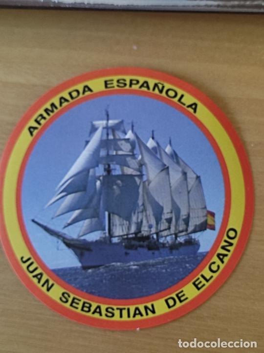 Militaria: ARMADA ESPA&Ntilde;OLA JUAN SEBASTIAN ELCANO PEGATINA ADHESIVO 10 CM ****** BUQUE ESCUELA ORIGINAL