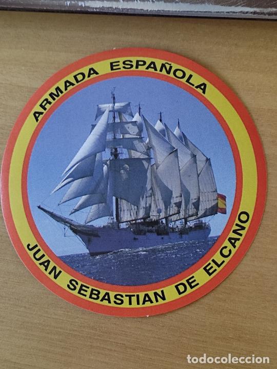 Militaria: ARMADA ESPA&Ntilde;OLA JUAN SEBASTIAN ELCANO PEGATINA ADHESIVO 10 CM ********** BUQUE ESCUELA ORIGINAL