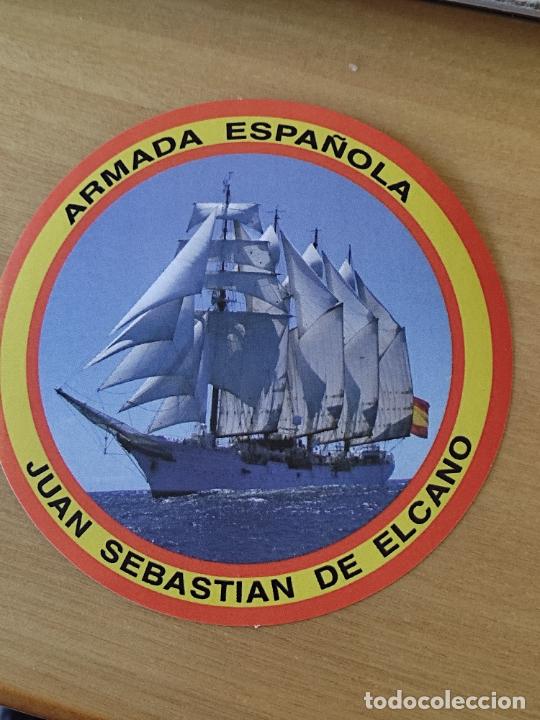 Militaria: ARMADA ESPA&Ntilde;OLA JUAN SEBASTIAN ELCANO PEGATINA ADHESIVO 10 CM ***_******* BUQUE ESCUELA ORIGINAL