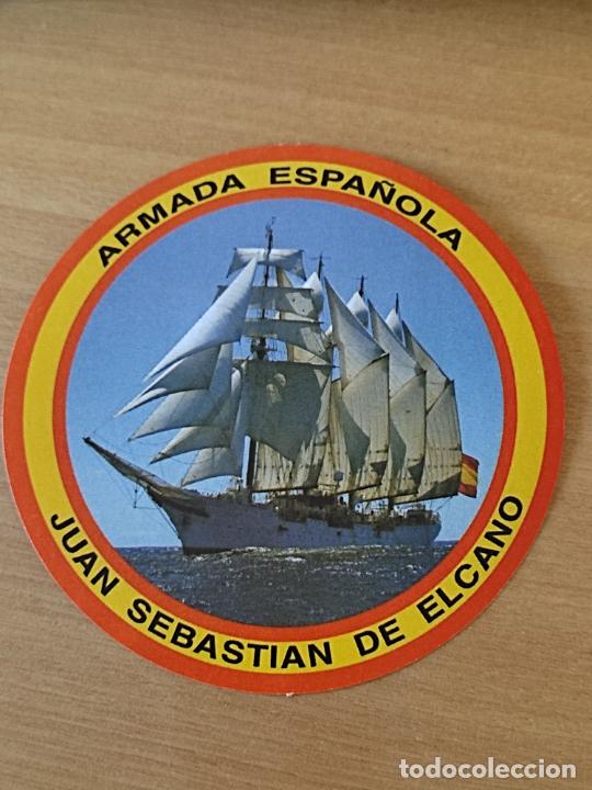 Militaria: ARMADA ESPA&Ntilde;OLA JUAN SEBASTIAN ELCANO PEGATINA ADHESIVO 10 CM ***_**--*** BUQUE ESCUELA ORIGINAL