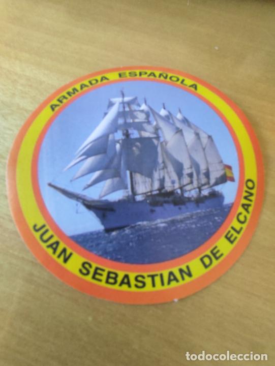 Militaria: ARMADA ESPA&Ntilde;OLA JUAN SEBASTIAN ELCANO PEGATINA ADHESIVO 10 CM **-_**--*-* BUQUE ESCUELA ORIGINAL