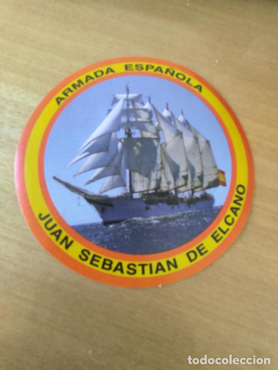 Militaria: ARMADA ESPA&Ntilde;OLA JUAN SEBASTIAN ELCANO PEGATINA ADHESIVO 10 CM *--_-*--*-* BUQUE ESCUELA ORIGINAL