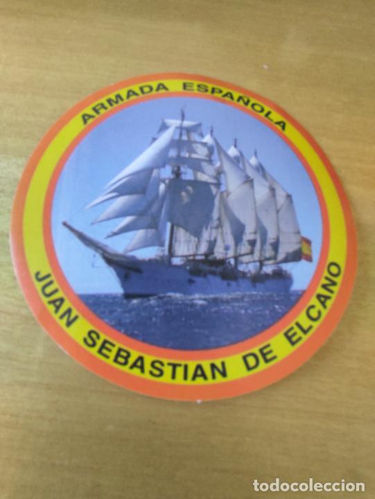 Militaria: ARMADA ESPA&Ntilde;OLA JUAN SEBASTIAN ELCANO PEGATINA ADHESIVO 10 CM *--_-*--*- BUQUE ESCUELA ORIGINAL