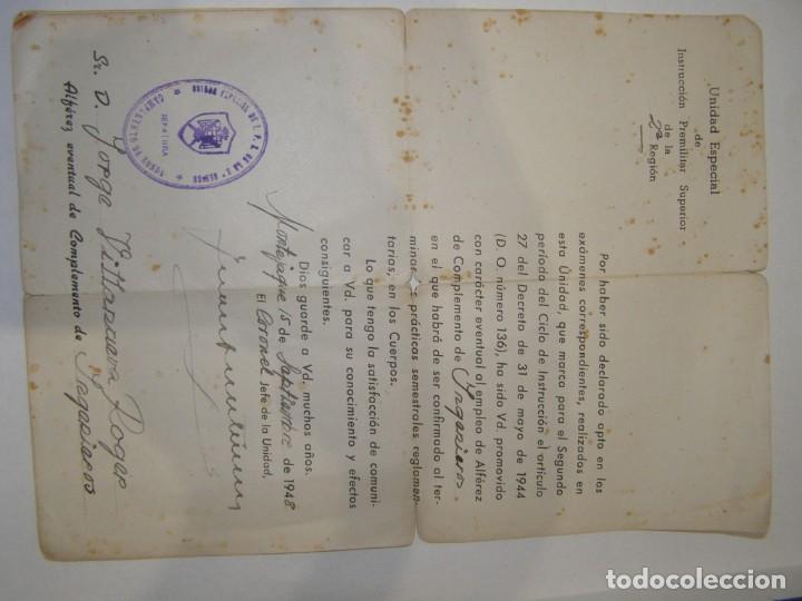 Military Antiques: Antiguo documento militar, Campamento de Ronda, a&ntilde;o 1948.