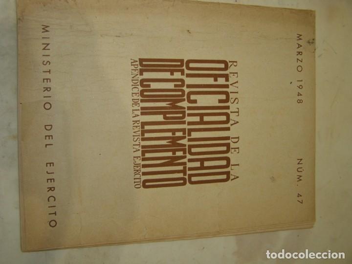 Military Antiques: Antigua revista militar espa&ntilde;ola, Revista Oficialidad de Complemento, n&ordm; 47, a&ntilde;o 1948.