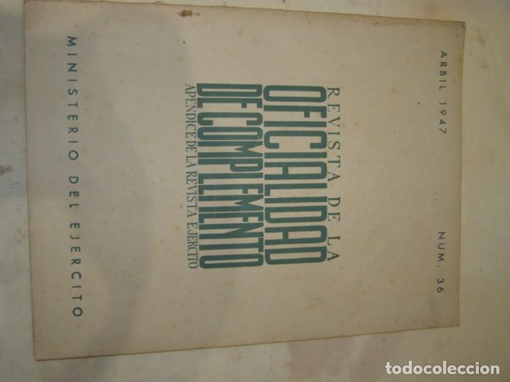 Military Antiques: Antigua revista militar espa&ntilde;ola, Revista Oficialidad de Complemento, n&ordm; 36, a&ntilde;o 1947.