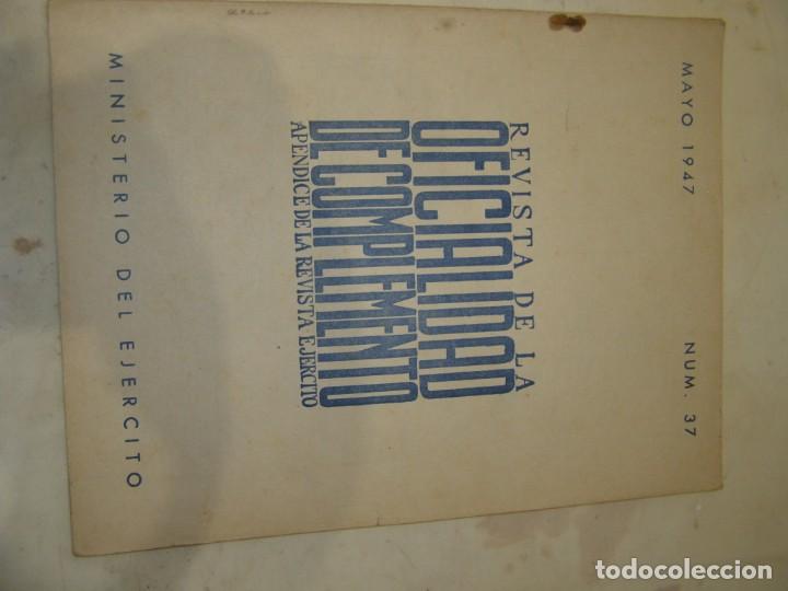 Military Antiques: Antigua revista militar espa&ntilde;ola, Revista Oficialidad de Complemento, n&ordm; 37, a&ntilde;o 1947.