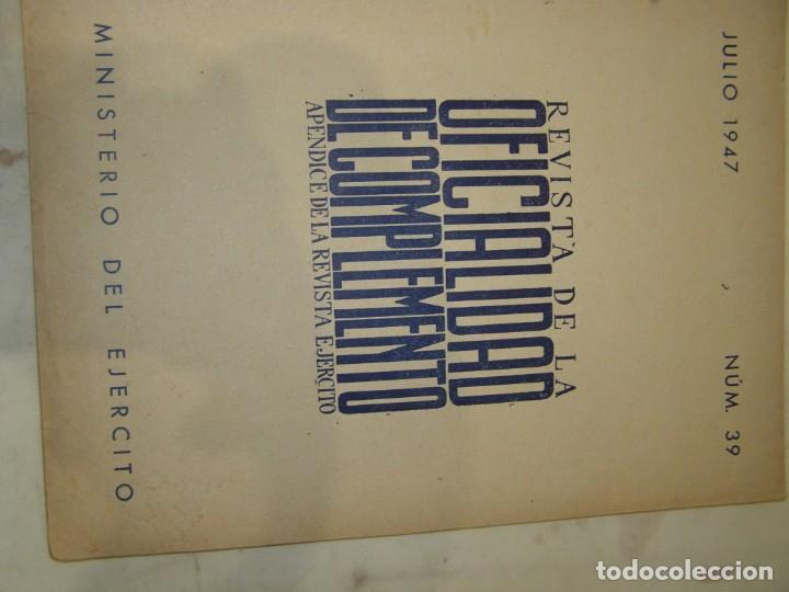 Military Antiques: Antigua revista militar espa&ntilde;ola, Revista Oficialidad de Complemento, n&ordm; 39, a&ntilde;o 1947.