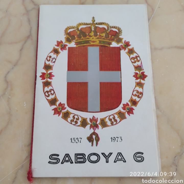 Militaria: programa de festejos saboya 6 a&ntilde;o 1537 1975