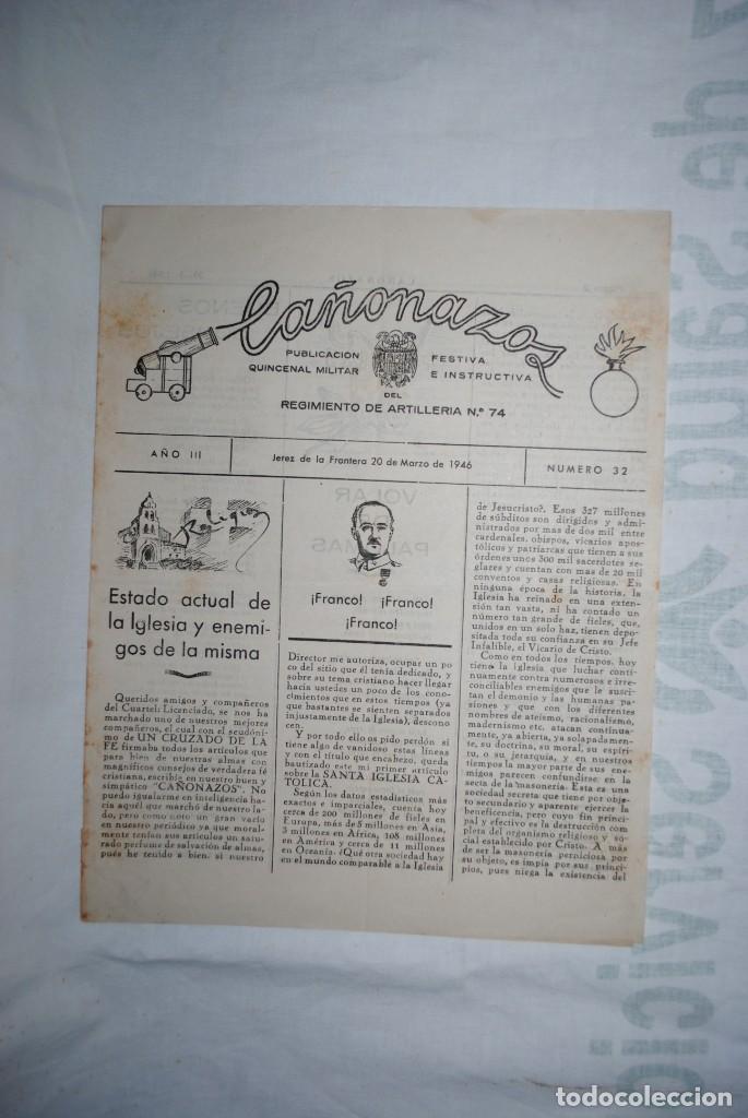 Militaria: CA&Ntilde;ONAZOS , PUBLICACION QUINCENAL MILITAR .