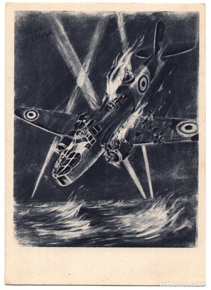 Militaria: AVI&Oacute;N DE COMBATE INGL&Eacute;S EN EL MOMENTO DE CAER. - Foto 1