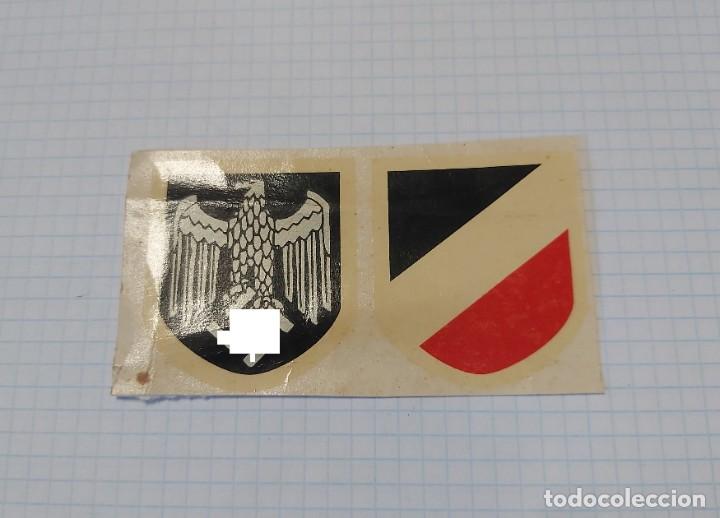 Militaria: Calcoman&iacute;as de casco del ej&eacute;rcito de tierra alem&aacute;n. COPIAS - Foto 1