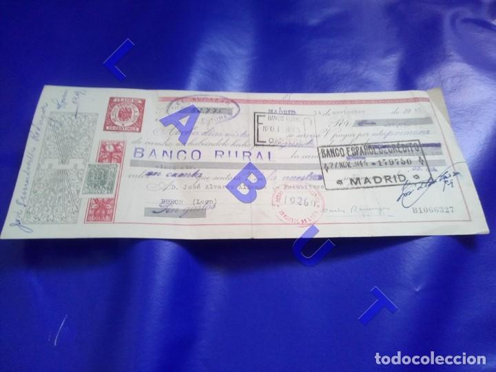 Military Antiques: COOPERATIVA EL ALCAZAR DE TOLEDO LETRA DE CAMBIO 1945 BURON LEON GUERRA CIVIL F58